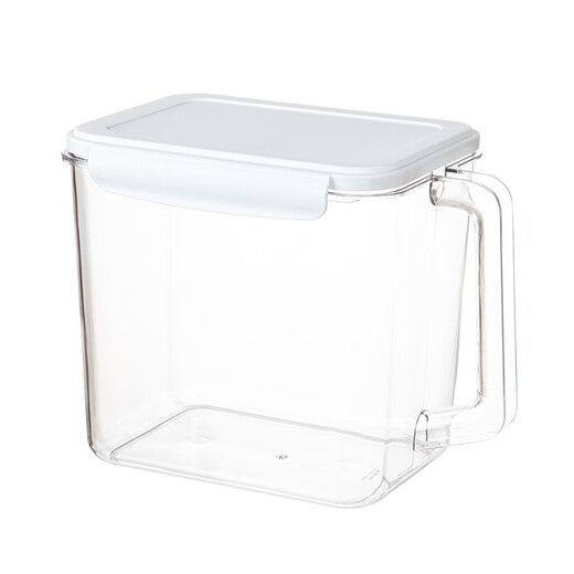 Shuangshan rice bucket with lid, sealed, moisture-proof, large-capacity rice cylinder, dry food, fruit and vegetable storage bucket, grain storage tank, 7L 1 pack - can hold about 10Jin Jin is equal to 0.5kg of rice