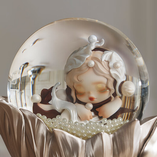 POP MART SKULLPANDA table à manger série boule de cristal jouets à la mode dérivés périphériques cadeaux boule de cristal