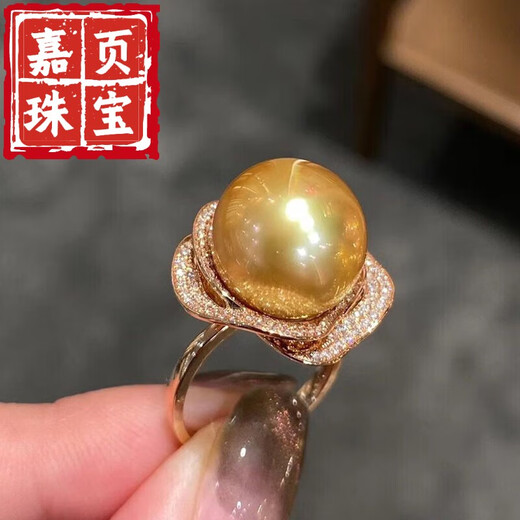 Jiaye quality gold pearl full diamond earrings, gold plated luxury pendant, thick gold necklace, ring set, gold pearl pendant