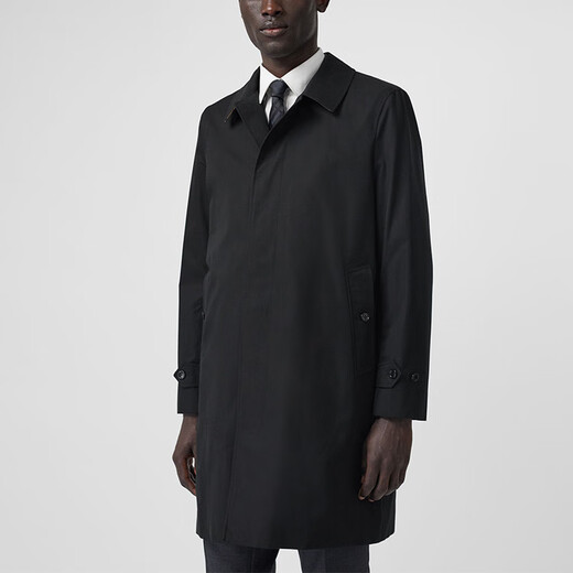 Burberry (BURBERRY) New Year's gift Burbrry Pimlico version Hrtag coat windbreaker jacket men's black black men and women same style one size 48