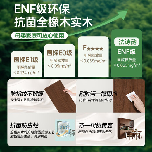 French poetry custom-made solid wood sideboard wine cabinet against the wall integrated dining table built-in walnut glass cupboard cabinet 1.6 meters long * 2.0 meters high (four-door sideboard) Perforated board and double-hole track socket are provided by default