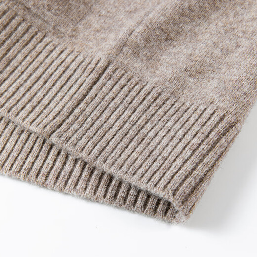 Shanshan (FIRS) 100% sheep wool autumn and winter thickened coat v-neck button knitted men's wool sweater black 4XL 195/108A