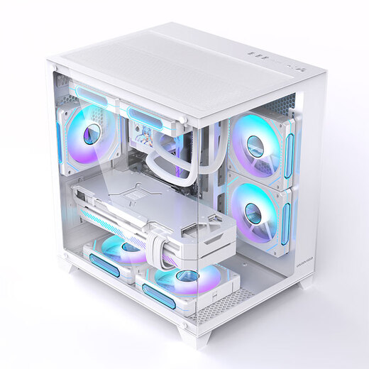 ASUS AMD Ryzen R5 5600/5700X/9600X/RX7650GRE/RTX5060/Game Desktop Computer Host Assembly Computer Complete Specifications Six丨R7 5700X+RTX5060 White Desktop Assembly Computer