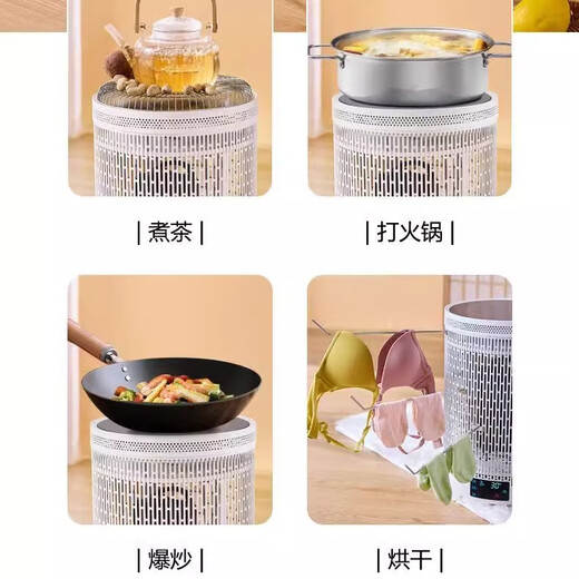 Xiaomi Buyi five-sided multi-functional birdcage grill household indoor electric heater electric oven artifact 360 graphene heater 9-level constant temperature voice 1 limited time special offer