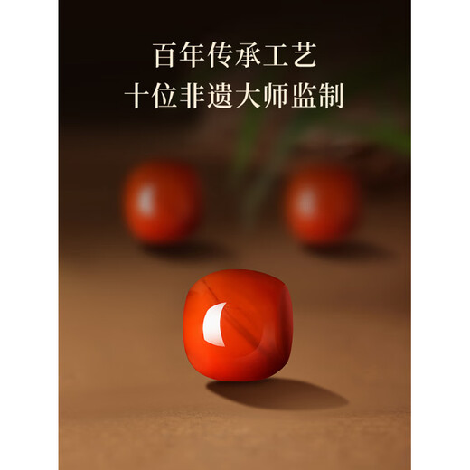 Fat Donglai's same style natural southern red bracelet for women in the Year of the Snake, zodiac year, agate beeswax transfer beads as a gift for relatives, first collection obsidian grade beeswax transfer beads/old type beads/bead diameter about 6*7MM