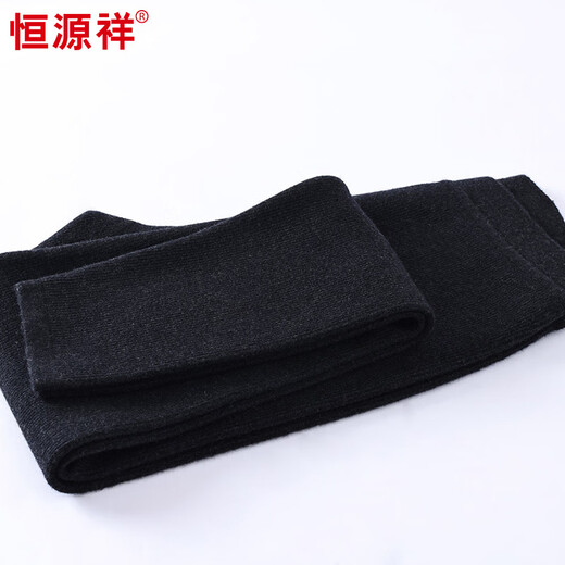 Hengyuanxiang Autumn and Winter New Double Layer Thick Warm Pants Women's Elastic Slim High Waist Small Feet Wool Pants Women Black 2XL