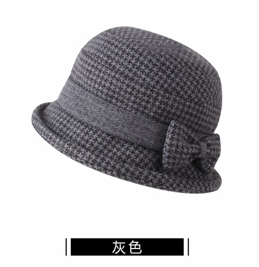 KAMILONG autumn and winter hats for middle-aged and elderly women, mothers, grandmothers, old ladies, fisherman hats, winter warm old hats, basin hats, brown, adjustable 56-59cm