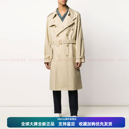 RALPH LAUREN 拉夫劳伦FW21 系腰带设计双排扣翻领外套风衣 男款 驼色新年礼物 驼色 S