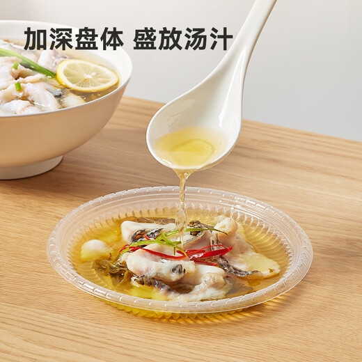 Disposable plates made in Tokyo, food grade thickened and high temperature resistant household camping picnic plates, diameter 19cm*40 pieces