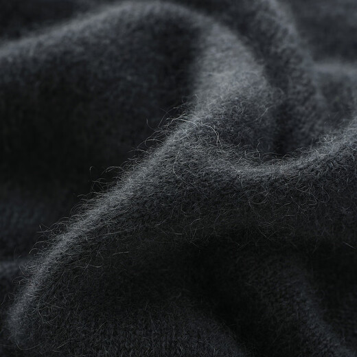 Zhaojun 2025 Autumn and Winter New Half Turtle Collar Cashmere Sweater Women's Contrast Color Fake Two-Piece Knit Sweater Thickened Bottoming Sweater Iron Gray L