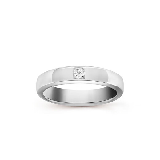 Van Cleef & Arpels & Arpel Toujours Etoiles Series Silver Platinum Diamond Ring Unisex 60