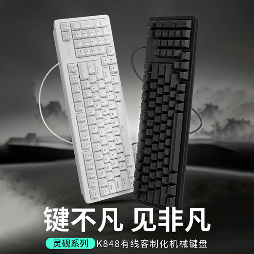 罗技（Logitech）K848机械键盘G502HERO有线客制化ai全键热插拔游戏电竞电脑办公键盘鼠标套装 K848+G502HERO键鼠套装