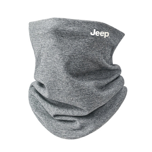 JEEP scarf men's 100% cotton high-end scarf multi-functional windproof thin spring and autumn face mask neck gaiter soft and skin-friendly - black 100% cotton丨jeep authentic