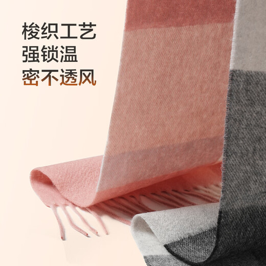 Septwolves couple scarf gift box autumn and winter warm 100% wool scarf shawl birthday gift for girlfriend and boyfriend