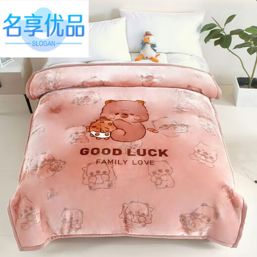 Mingxiang Premium Autumn and Winter Plus Velvet Thickened Warm Double-layer Cloud Blanket Home Double Dormitory Single Nap Blanket Multi-functional Cover Blanket Dudu-Grey 150cm*200cm About 4 Jin Jin equals 0.5 kg Double layer