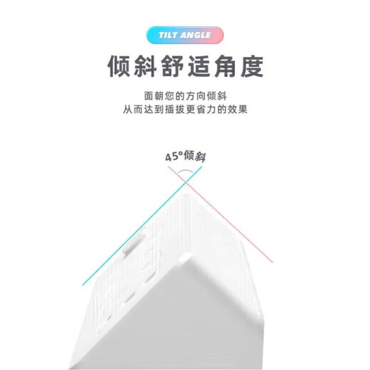 Xiaomi Youpin multi-functional socket panel multi-hole socket dormitory USB plug-in board wiring A4 with 2USB+1Type-C 0.8 meters