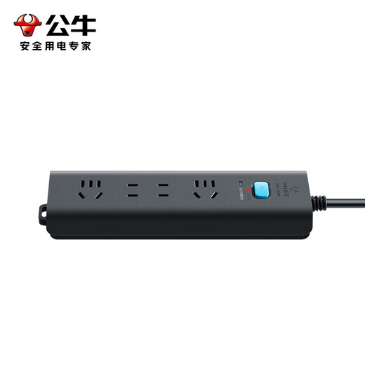 Bull (BULL) lightning protection socket/socket board/socket strip/socket strip/connection board lightning protection model 4-position total control 1.8 meters (new national standard) H5220