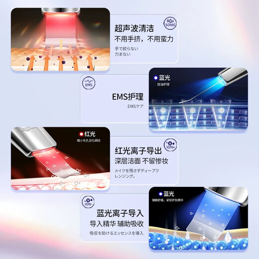 DIKTT Germany blackhead scraper, ultrasonic blackhead remover, electric acne scraper, blackhead suction tool, beauty instrument, pore cleaning, super suction to remove dead skin, gift for girlfriend, Haoyuebai, ultrasonic vibration + EMS firming + blackhead removal