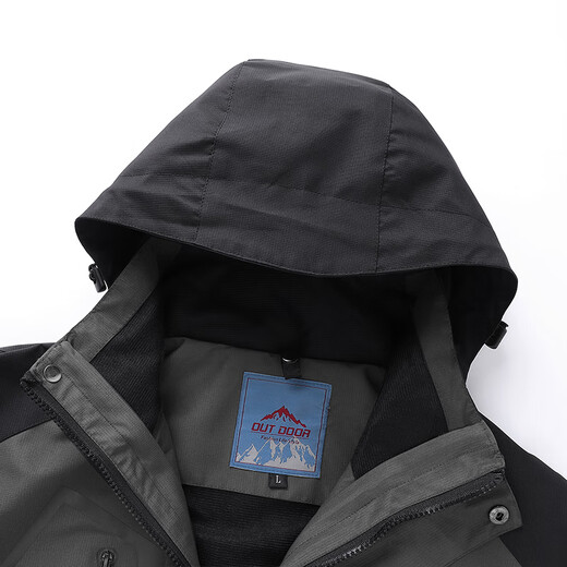 Woodpecker (TUCANO) Assault Jacket Men's Autumn and Winter Three-in-One Removable Warm Liner Mountaineering Jacket Men's Dark Gray 2XL