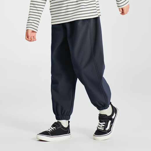 Duojia three-proof ski pants boys' fleece pants winter sports casual pants children's outdoor warm soft shell pants