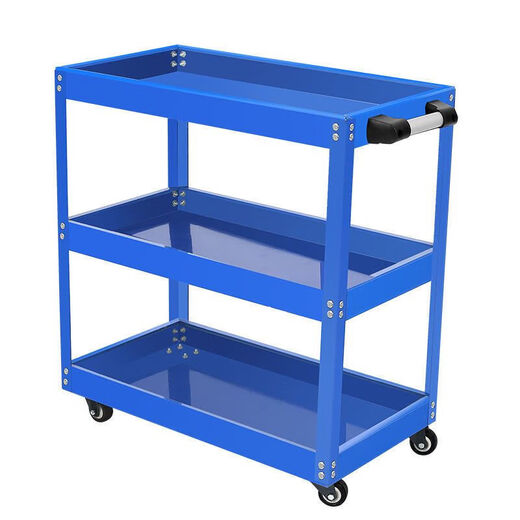 Yonghuan Tool Cart Three-layer Trolley Auto Repair Repair Tool Cart Multifunctional Parts Cart Hardware Mobile Repair Shelf Layer Matte Gray Thickened Model + Hanging Board + Parts Box