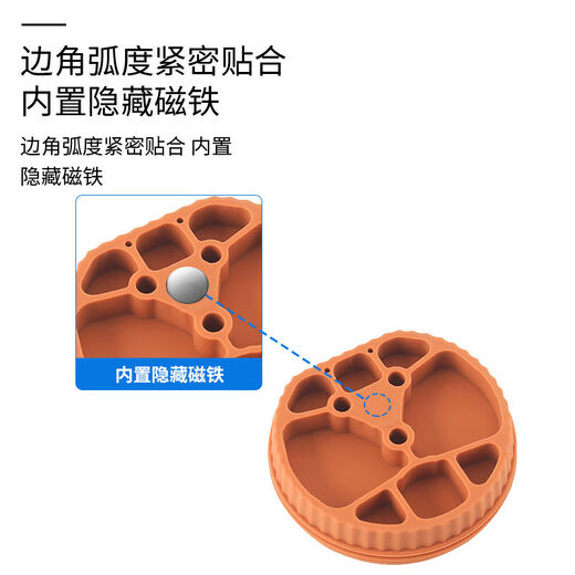 Litian is suitable for Ledo l60L90 magnetic charging port waterproof cover and dustproof protective plug car modification accessories supplies accessories Ledo L60L90 orange fast charge + slow charge magnetic charging port cover