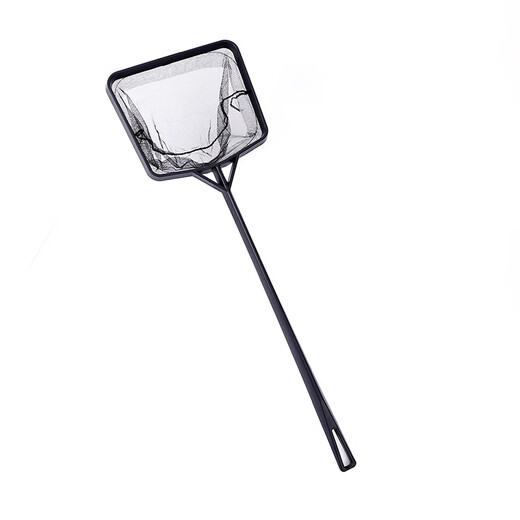 Aquarium fishing net bag round square fish fishing hand-made fish net goldfish ornamental fish aquarium copy net black plastic net extra large size