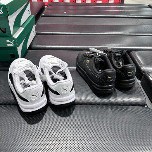 Puma (PUMA) Unisex Tennis GVSPECIAL Breathable Perforated Thick Sole Hot Stamping Bread Shoes 398374-02 Black 40