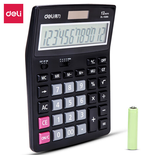 Deli 1520A calculator (unit: unit) black