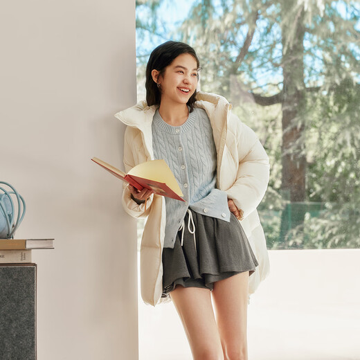 Semir down jacket women's winter mid-length 90 velvet three-proof slim turtleback silhouette 2025 warm jacket 109725113003