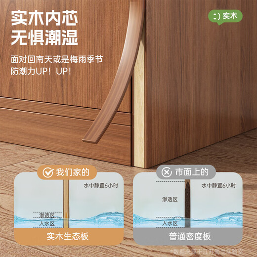 餐边柜子门口储物柜客厅靠墙置物架家用收纳备餐柜办公室茶水柜 【特价款 双门一格】50cm原野色