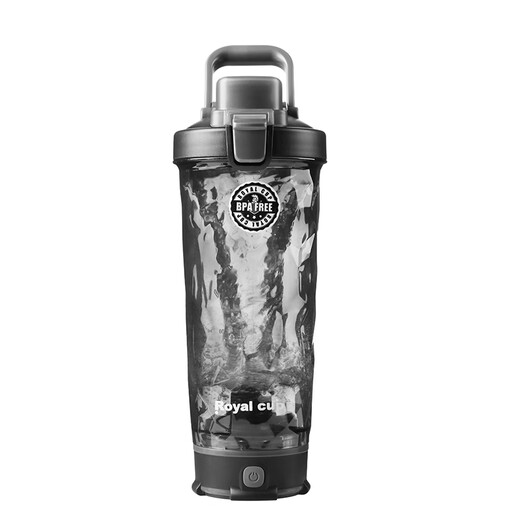 Royal Cup Electric Shaker Cup Fitness Protein Powder Automatic Portable Stirring Colorful Cup Universal for Travel and Office Night Sky Black Electric Shaker Cup Scale 600ml