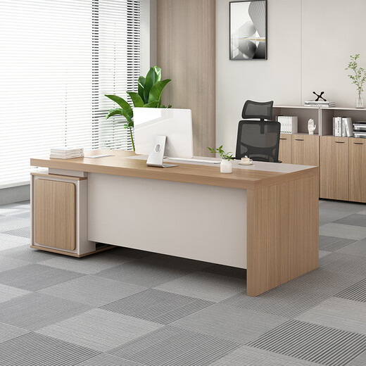 Litang desk boss desk and chair combination simple modern office desk chairman single desk manager president executive desk 1.2 meters desk