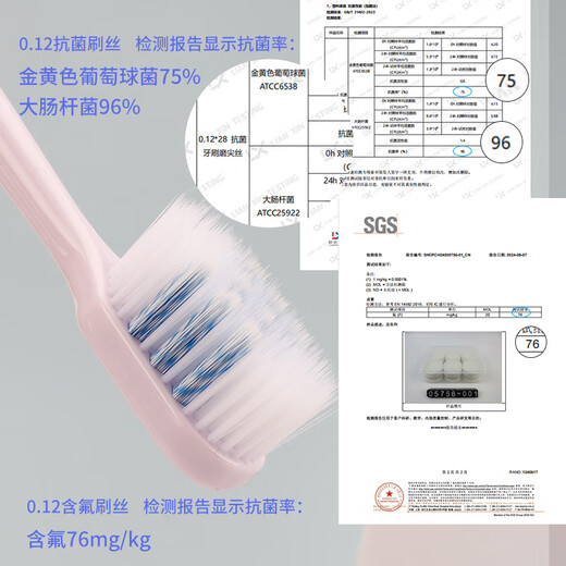 Baizao spiral silk wide-head ultra-fine soft-bristled adult large-head fluoride-containing antibacterial toothbrush 2 individually installed home decoration home