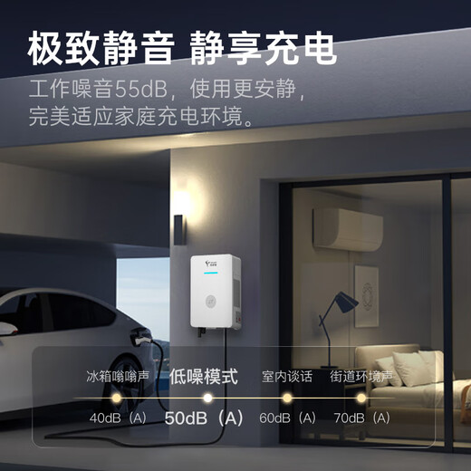 Telaidian Nine-hole DC Charging Pile 7kW Home 220V Fast Charging New Energy Electric Vehicle Swipe Card Adapted to Weilai Hongqi EQM5 Ideal Wuling Geely DC Port Model Wall-Mounted - 0 Meter Installation