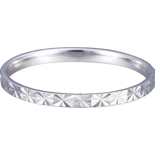 Beijing Gold Trading Center Co., Ltd. Platinum ring, car flower ring, gift for girlfriend, gift for others, 12 rings, about 1.46g