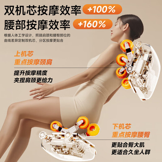 Oaks 4D+4D dual movement massage chair home space capsule 2025 top ten brands fully automatic full body zero gravity intelligent multi-functional space capsule massage sofa gift for parents Super top dual movement black - full configuration + upgraded 10,000 yuan movement + headband design High-end gifts for parents, the elderly, wives, girlfriends, boyfriends, ladies, elders