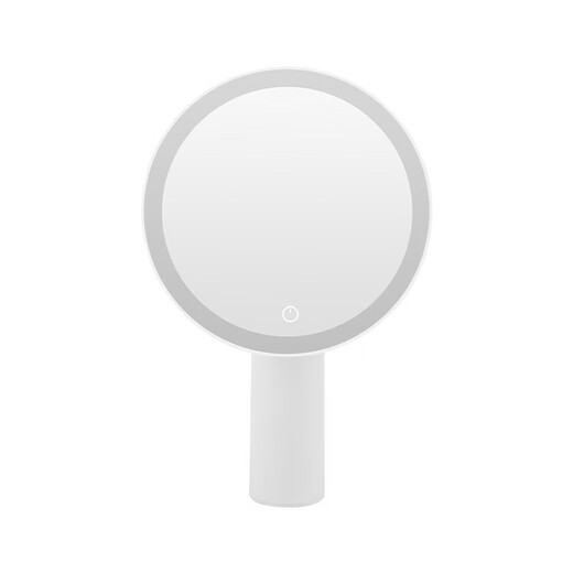 Makeup mirror with light LED smart beauty mirror gift box model Miguang flat desktop desktop high-definition makeup mirror practical gift for girls, friends and wife New Year's Day birthday gift white