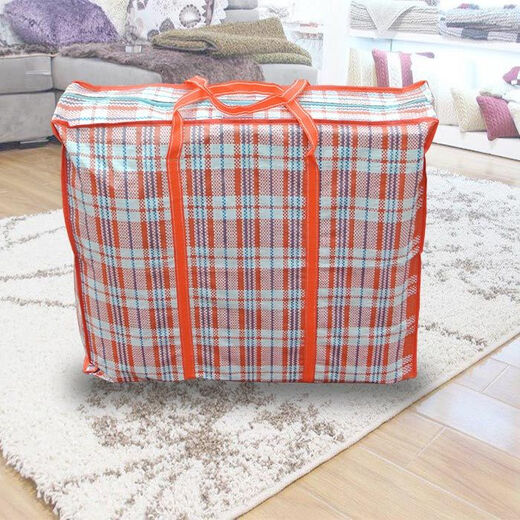 Qiaobolai moving bag storage bag, large bag for quilts, large bag for woven bags, red strips, 20 pieces