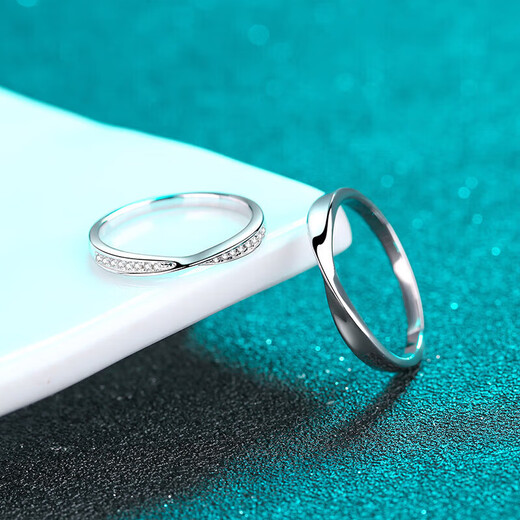 DR Moissanite Couple Ring D Color Diamond Ring A Pair of Wedding Proposal Diamond Ring Gifts for Girlfriends Moebius Ring