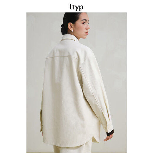 Journey original ltyp pima cotton corduroy oversize shirt fashionable literary shirt top women winter new style ebony coffee S