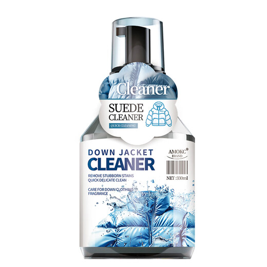 AMOKC Down Jacket Dry Cleaning Agent Wash-Free Powerful Stain Remover Cleaner Clothes Oil Degreasing Cleaner Detergent 330ml