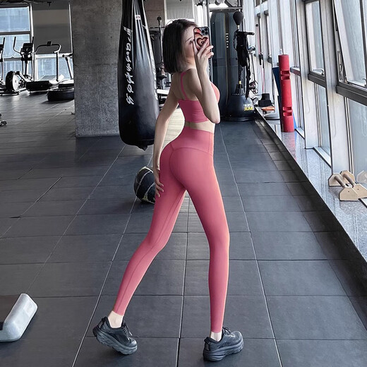 LI NING Li Ning Flagship Store Sports Suit Women's 2025 New Spring and Autumn Beautiful Yoga Wear Feeling Fitness Wear Top Pilates Aoki Green Bra XL