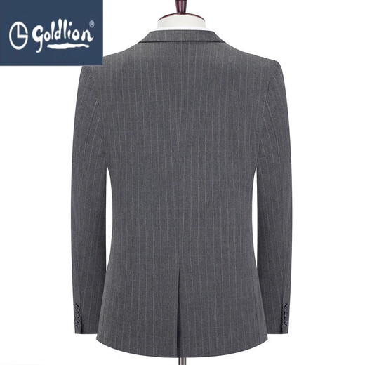 GOLDLION G+ Goldlion Brand Wool Suit Men's Suit 2025 New Business Banquet Dress Suit No-Iron Gentleman Set Gray M 170