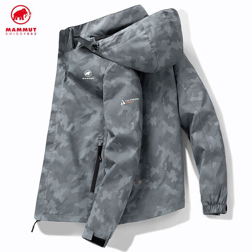 
Mammoth (MAMMUT) new spring and autumn couple's jacket, windproof and water-repellent outdoor jacket for men and women, blue XL [121-140Jin[Jin equals 0.5kg]]