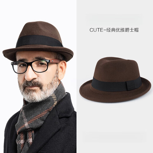 Woodpecker Old Man Hat Spring and Autumn Top Hat Old Man Hat Grandpa Gentleman Hat Middle-aged Men's Hat Dad Style Shanghai Beach Hat Black One Size (About 58cm)