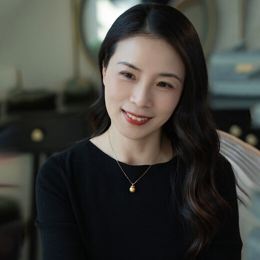 Junmin 2025 new seawater gold pearl pendant persimmon nearly round strong light single pearl pendant S925 silver frosted 10-11mm