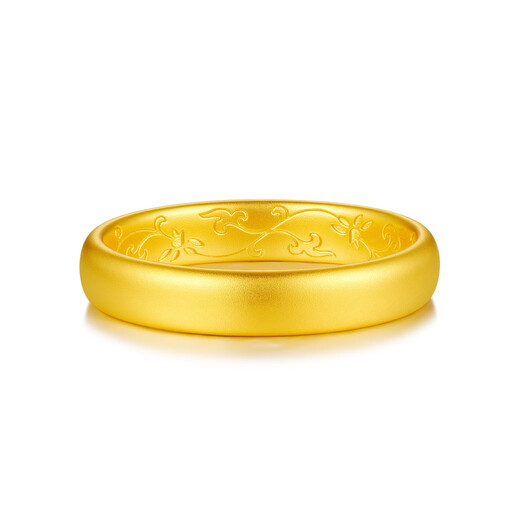 Mankalong gold ring for women 2025 new tangled whispering couple ring wedding ring ancient pattern diamond inlaid wedding ring 11 women's ring 2.83g