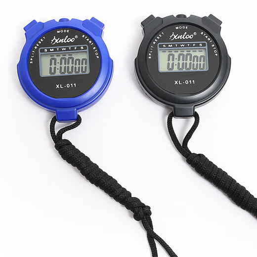Electronic stopwatch timer sports fitness student competition running track and field training swimming referee sports stopwatch blue