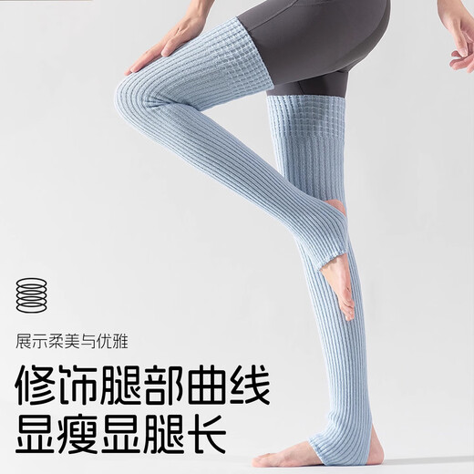 Tukaqi Yoga Socks Pilates 2025 New Women's Long Pile Socks Over-the-Knee Leg Guard Sock Covers Winter Long Socks Warm Leg Covers Black (One Size) Long Style (About 75cm)
